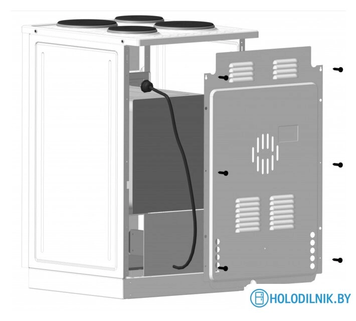 Кухонная плита Лысьва ГП 400 МС-2у (белый, стеклянная крышка)