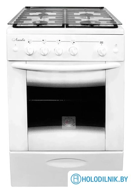 Кухонная плита Лысьва ГП 4к20 МС-2у (белый, решетка чугун, без крышки)