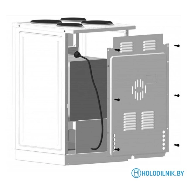 Кухонная плита Лысьва ГП 4к20 МС-2у (белый, решетка чугун, без крышки)