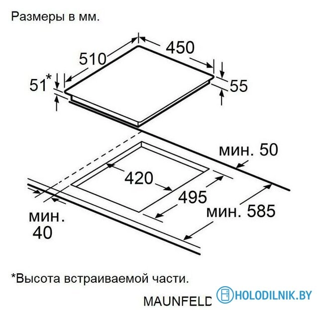 Варочная панель MAUNFELD AVCE4534SBK