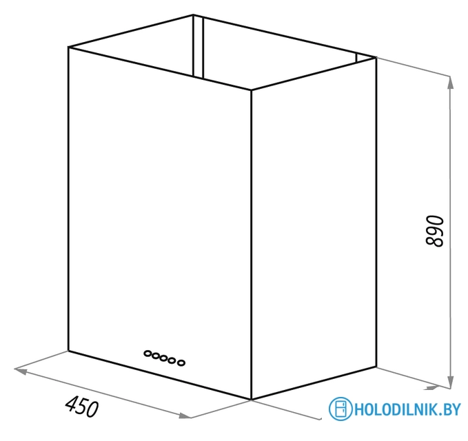 Кухонная вытяжка MAUNFELD Bath Plus 45 (нержавеющая сталь)