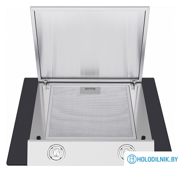 Кухонная вытяжка MAUNFELD Gloria 60 (нержавеющая сталь/черное стекло)