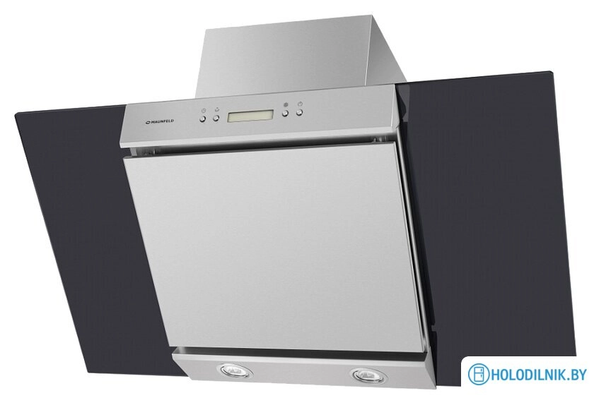 Кухонная вытяжка MAUNFELD Gloria 90 (нержавеющая сталь/черное стекло)