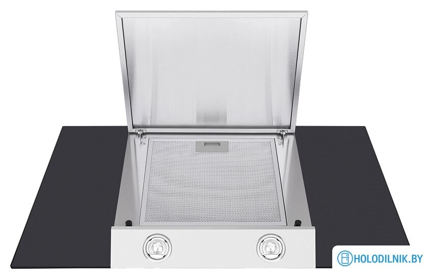 Кухонная вытяжка MAUNFELD Gloria 90 (нержавеющая сталь/черное стекло)