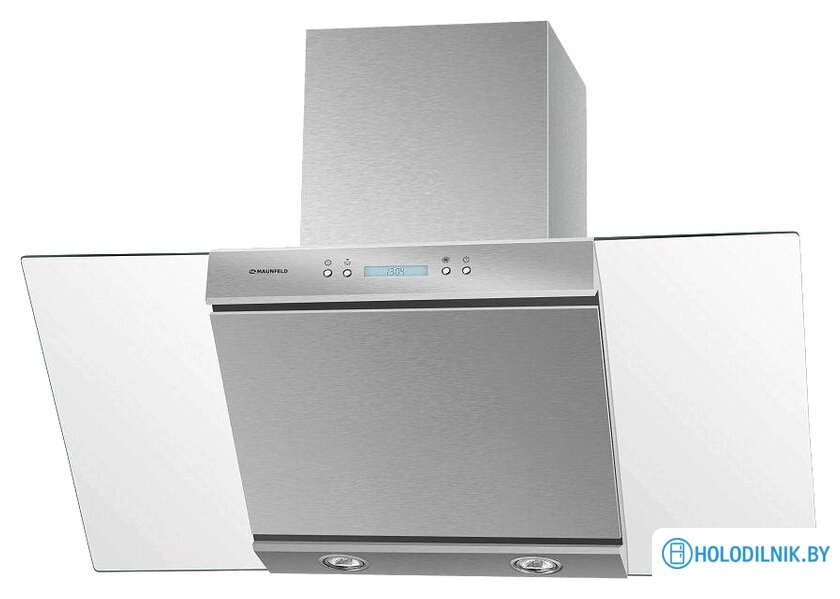 Кухонная вытяжка MAUNFELD Gloria 90 (нержавеющая сталь/прозрачное стекло)