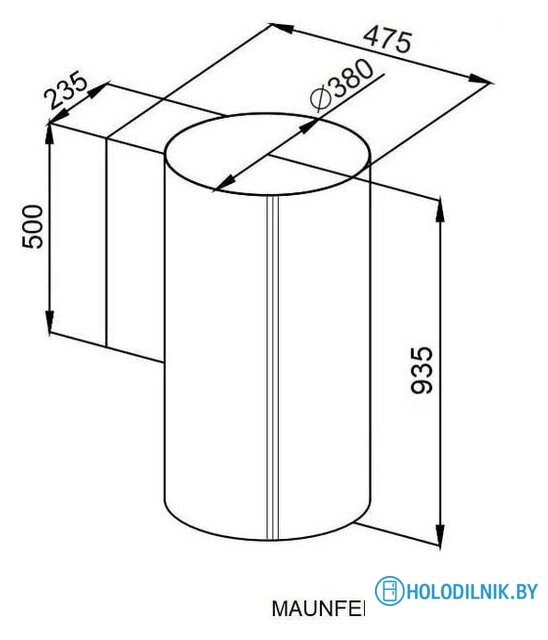 Кухонная вытяжка MAUNFELD Lee Side 397 (золотой)