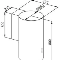 Кухонная вытяжка MAUNFELD Lee Wall 39 (белый)