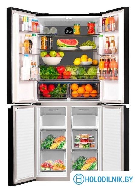 Четырёхдверный холодильник MAUNFELD MFF183NFBE