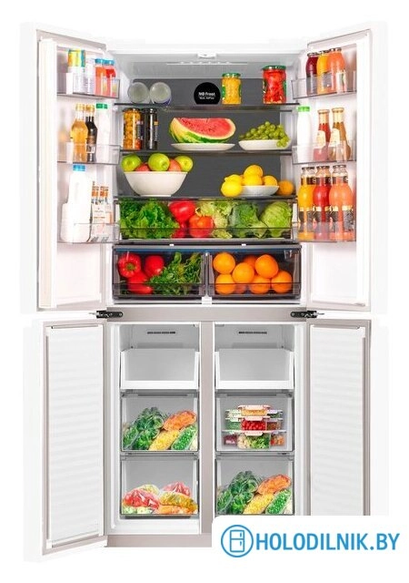 Четырёхдверный холодильник MAUNFELD MFF183NFWE