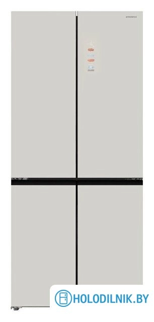 Четырёхдверный холодильник MAUNFELD MFF190NFDBG Matt Inverter