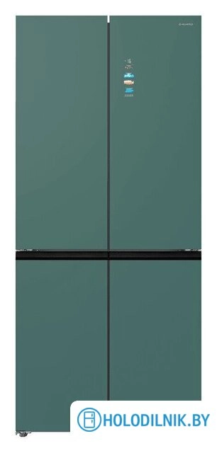 Четырёхдверный холодильник MAUNFELD MFF190NFDGN Matt Inverter