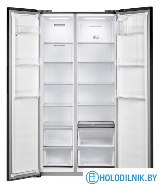 Холодильник side by side MAUNFELD MFF191NFB Matt Inverter