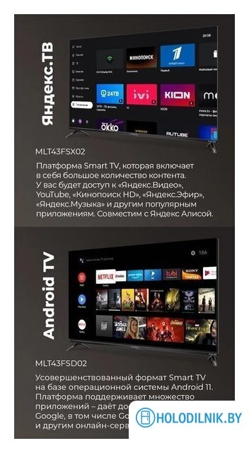 Телевизор MAUNFELD MLT43FSD02