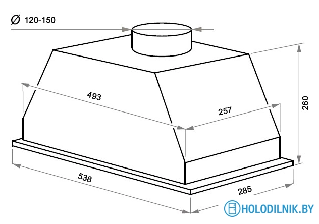Кухонная вытяжка MAUNFELD Urania 53 (нержавеющая сталь)