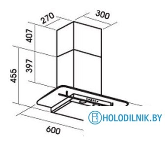 Кухонная вытяжка MBS Alpinia 160 Glass