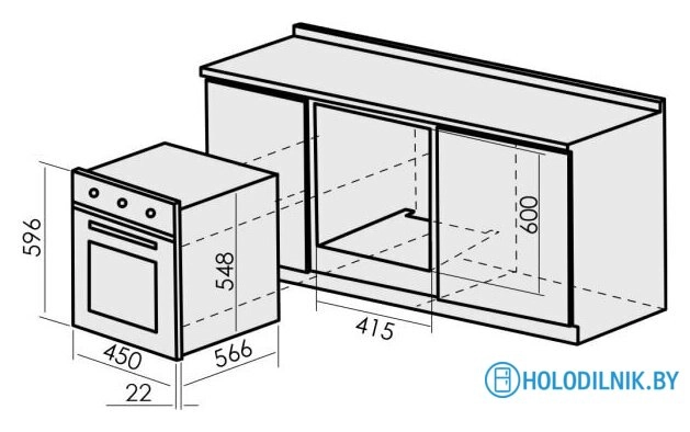 Электрический духовой шкаф MBS DE-452