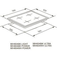 Варочная панель Meferi MIH604BK Matt Ultra