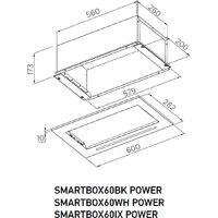 Кухонная вытяжка Meferi SMARTBOX60BK Power