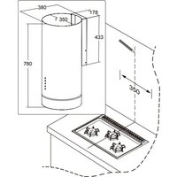 Кухонная вытяжка Meferi TUBE35WH Comfort