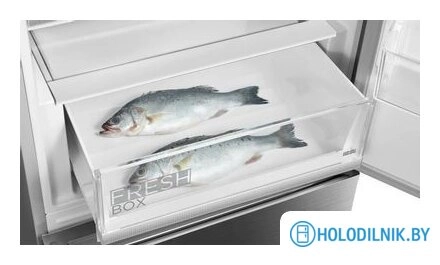 Холодильник двухкамерный Midea MDRB519MGE46ID нержавеющая сталь