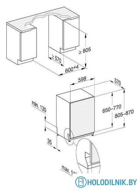 Встраиваемая посудомоечная машина Miele G 5260 SCVi Active Plus