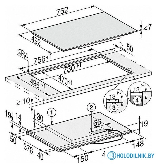 Варочная панель Miele KM 7414 FX