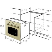 Электрический духовой шкаф Monsher MBO 65M90M3 DB IV