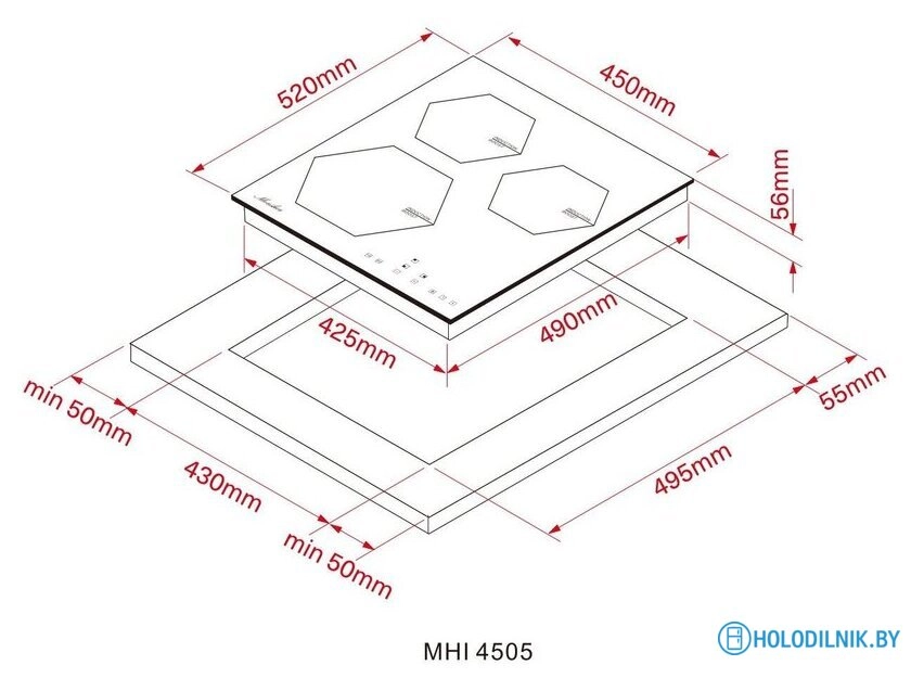 Варочная панель Monsher MHI 4505