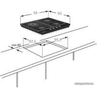 Варочная панель Monsher MKFG 60 G-GFT
