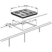 Варочная панель Monsher MKFG 60 G-SFT