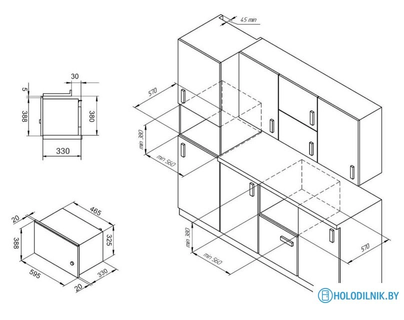 Микроволновая печь Monsher MMH 201 BX