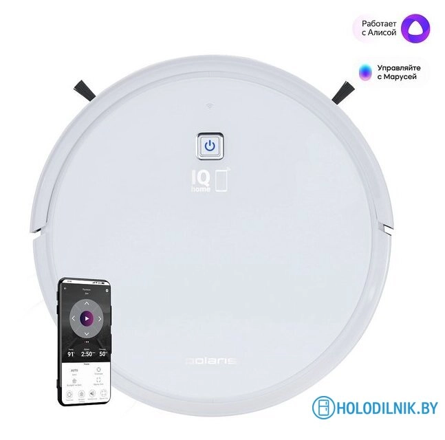 Робот-пылесос Polaris PVCR 4105 WI-FI IQ Home Aqua (белый)