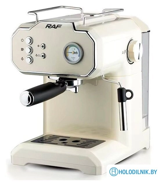 Рожковая кофеварка RAF R.104 (белый)
