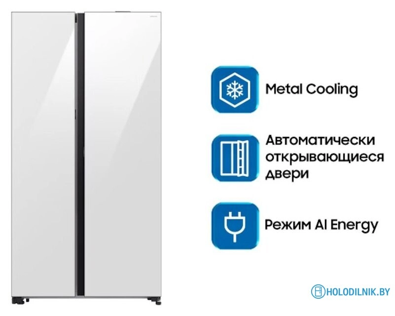Холодильник side by side Samsung Bespoke RS80F65M1WWT