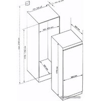 Однокамерный холодильник Scandilux RBI524EZ