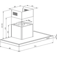 Кухонная вытяжка Schtoff AMG TD 700 Black (черный)