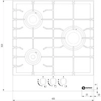 Варочная панель Schtoff H4501C15IS White