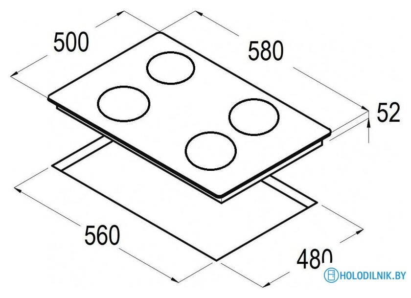 Варочная панель Schtoff H6002C16IS Nano Matte Black