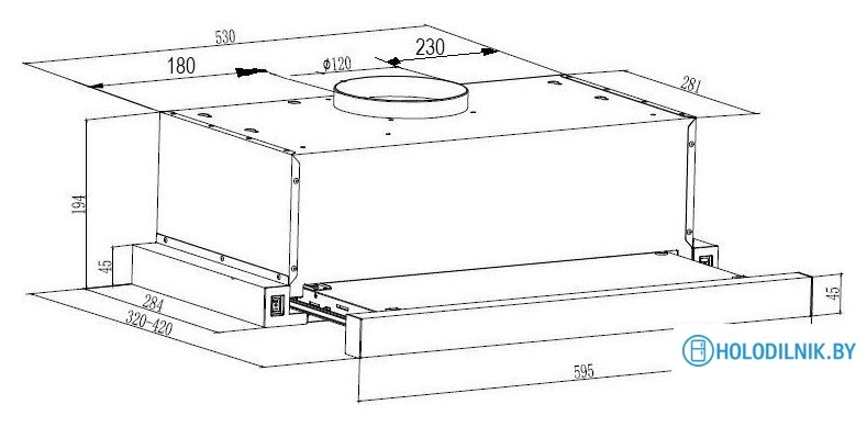 Кухонная вытяжка Schtoff Laila 60 GWH (белый)