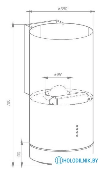 Кухонная вытяжка Schtoff O2 White (белый)