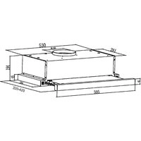 Кухонная вытяжка Schtoff TF-5260 GWH (белый)