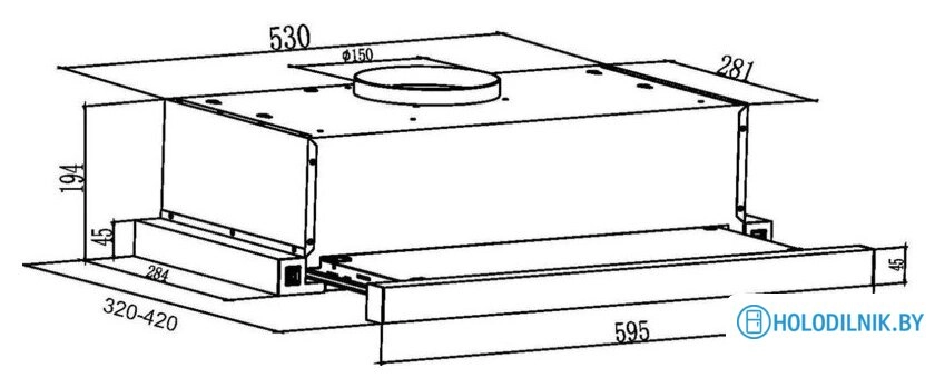 Кухонная вытяжка Schtoff TFB 5360 GWH (белый)