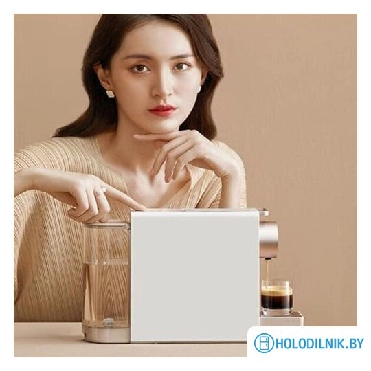 Капсульная кофеварка Scishare Capsule Coffee Machine Mini S1201 (с евровилкой, золотистый)