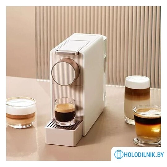 Капсульная кофеварка Scishare Capsule Coffee Machine Mini S1201 (с евровилкой, золотистый)