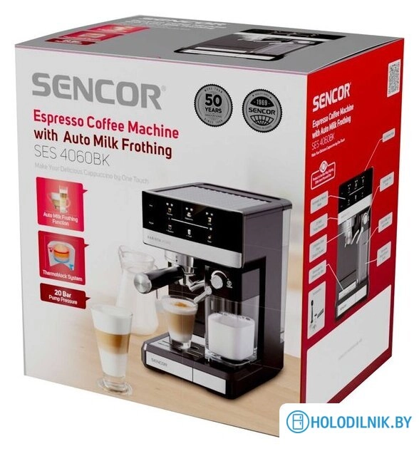 Рожковая кофеварка Sencor SES 4060BK