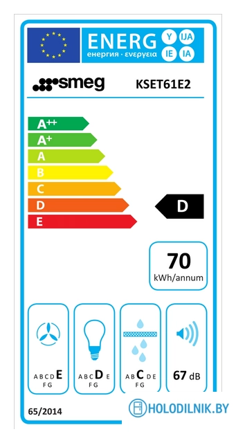 Кухонная вытяжка Smeg KSET61E2
