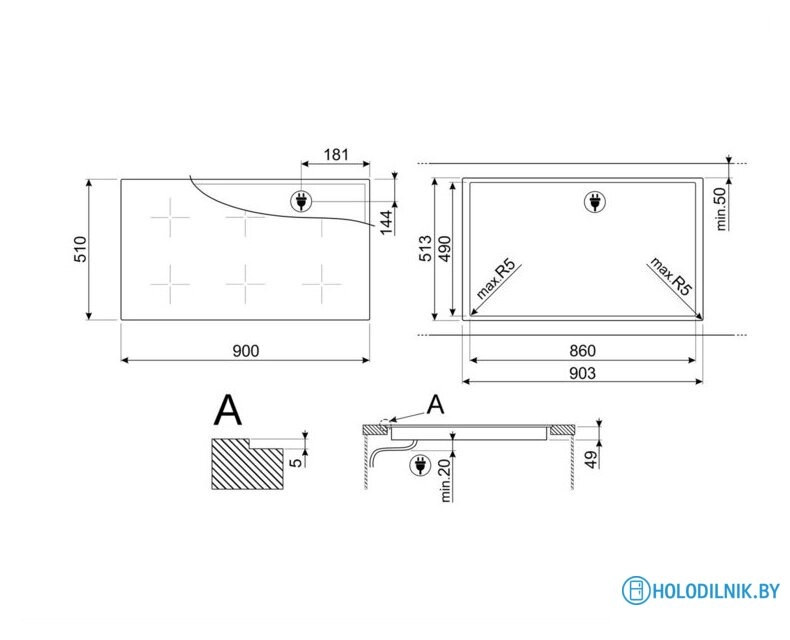 Варочная панель Smeg SIM1964DG