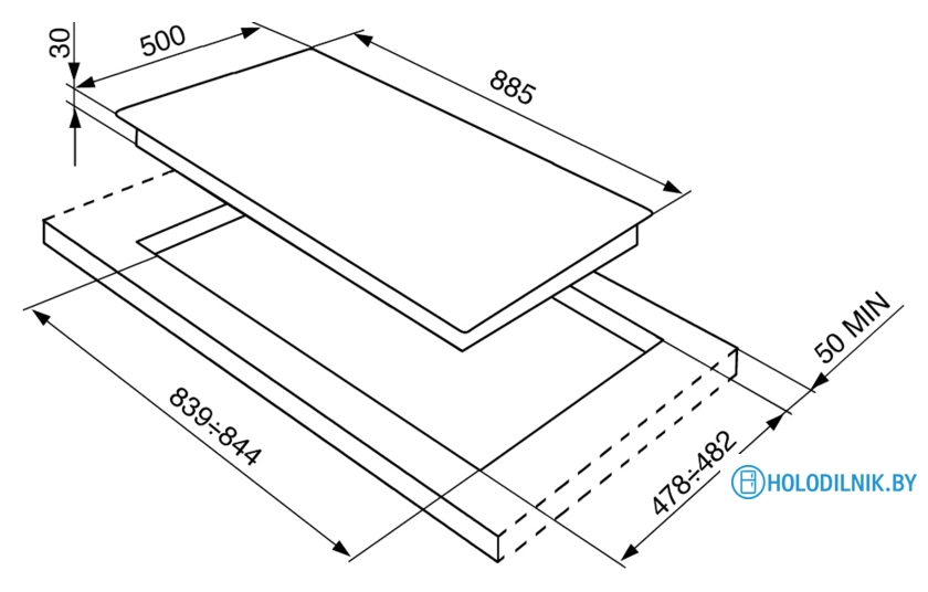 Варочная панель Smeg SRV896AOGH