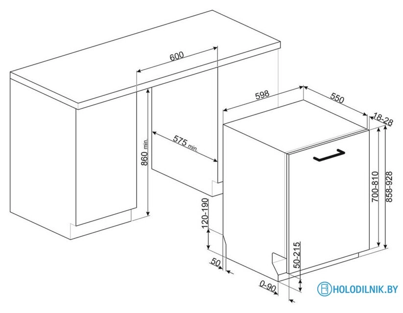 Встраиваемая посудомоечная машина Smeg STL323BQLH