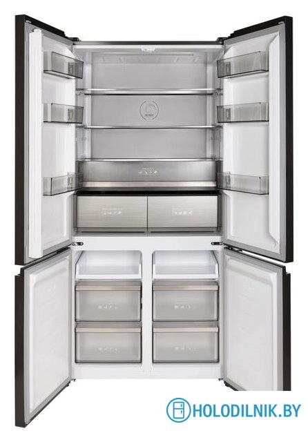 Четырёхдверный холодильник TECHNO FF4-65 (белое матовое стекло)